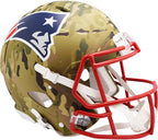 Riddell England Patriots Camo Alternate Revolution Speed Authentic Football Helmet