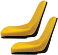 tm333yl (2) pack of yellow michigan seats for john deere gator lawn tractor