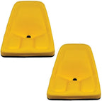 tm333yl (2) pack of yellow michigan seats for john deere gator lawn tractor