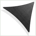 20 ft. x 20 ft. 260 GSM Reinforced (Super Ring) Black Triangle Sun Shade Sail