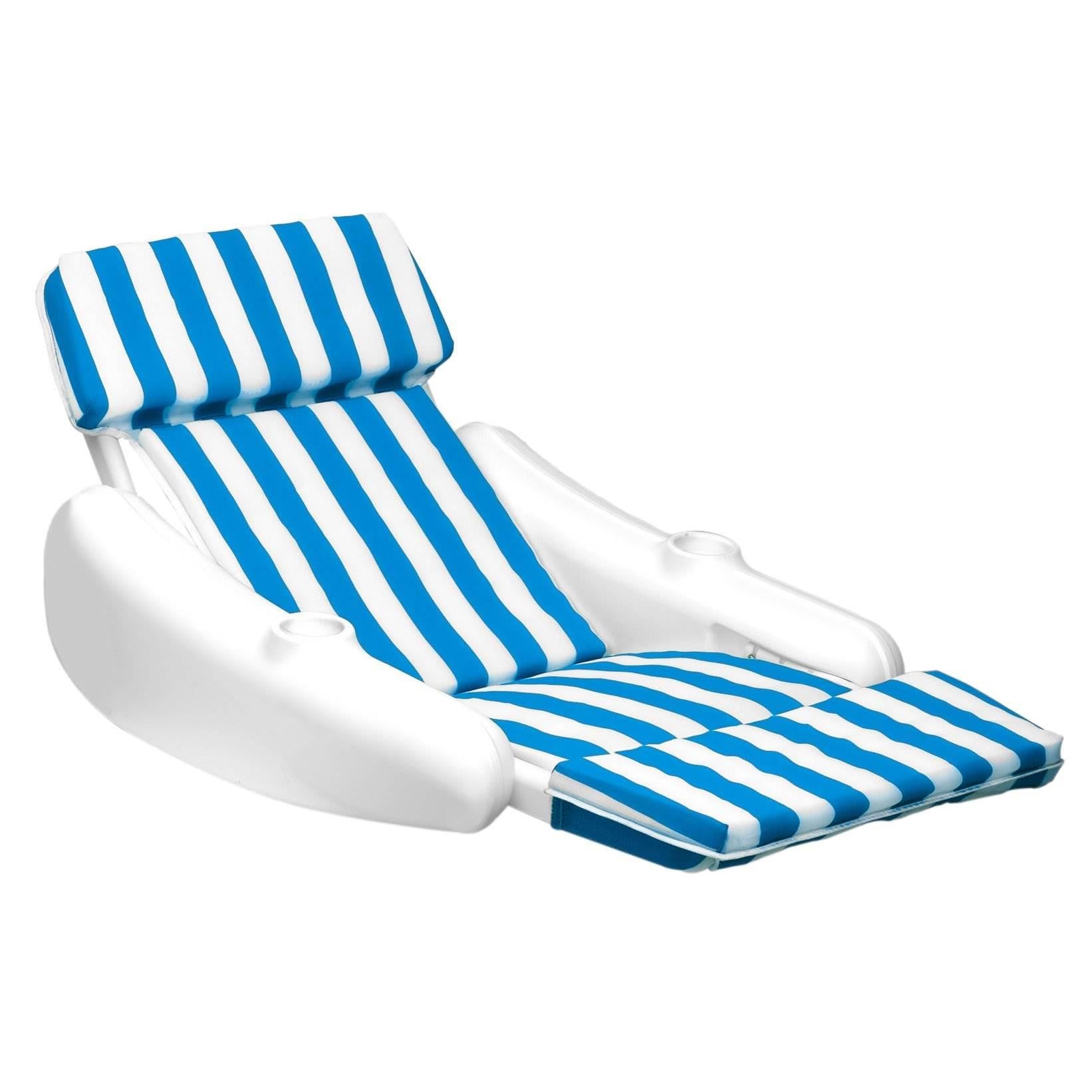 Swimline SunChaser Swimming Pool Padded Floating Luxury Chair Lounger with Pillow and Cupholders, No Inflation Necessary (2