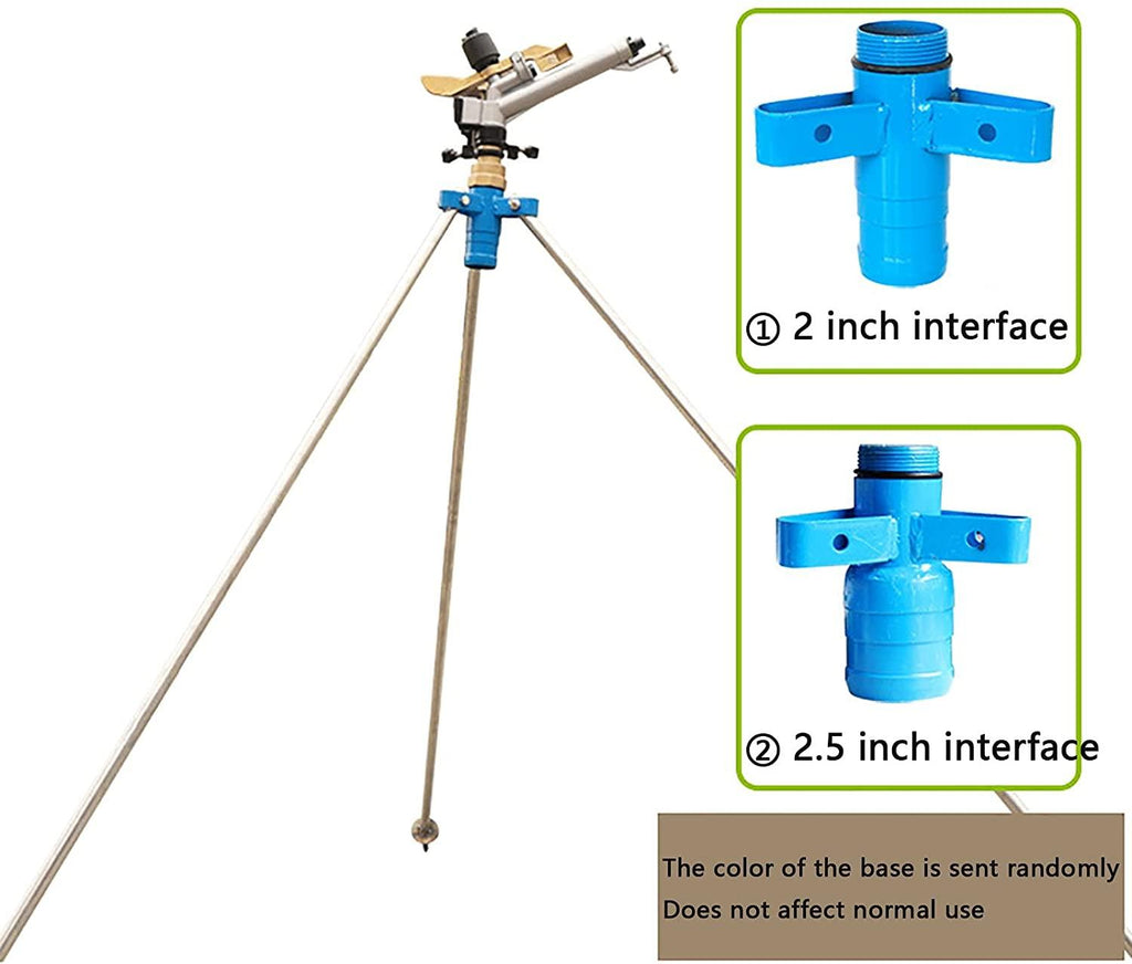 DDSFDS Lawn High Sprinklers,1.5 Inch Female Thread Garden Metal Pulsating Sprinkler Irrigation Nozzles Watering System,for Irrigation High Plants (Size : 2in)