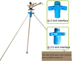 DDSFDS Lawn High Sprinklers,1.5 Inch Female Thread Garden Metal Pulsating Sprinkler Irrigation Nozzles Watering System,for Irrigation High Plants (Size : 2in)