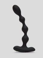 12 Function Rechargeable Bendable Vibrating Anal Beads, Black