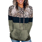New Women Autumn Winter Streewear Leopard Print Ladies Clothes Casual Loose Hoodies Sweatshirts