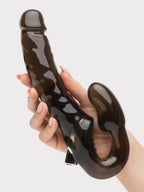 Lovehoney Double Dipper Vibrating Strapless Strap-On Dildo 7 Inch , Black