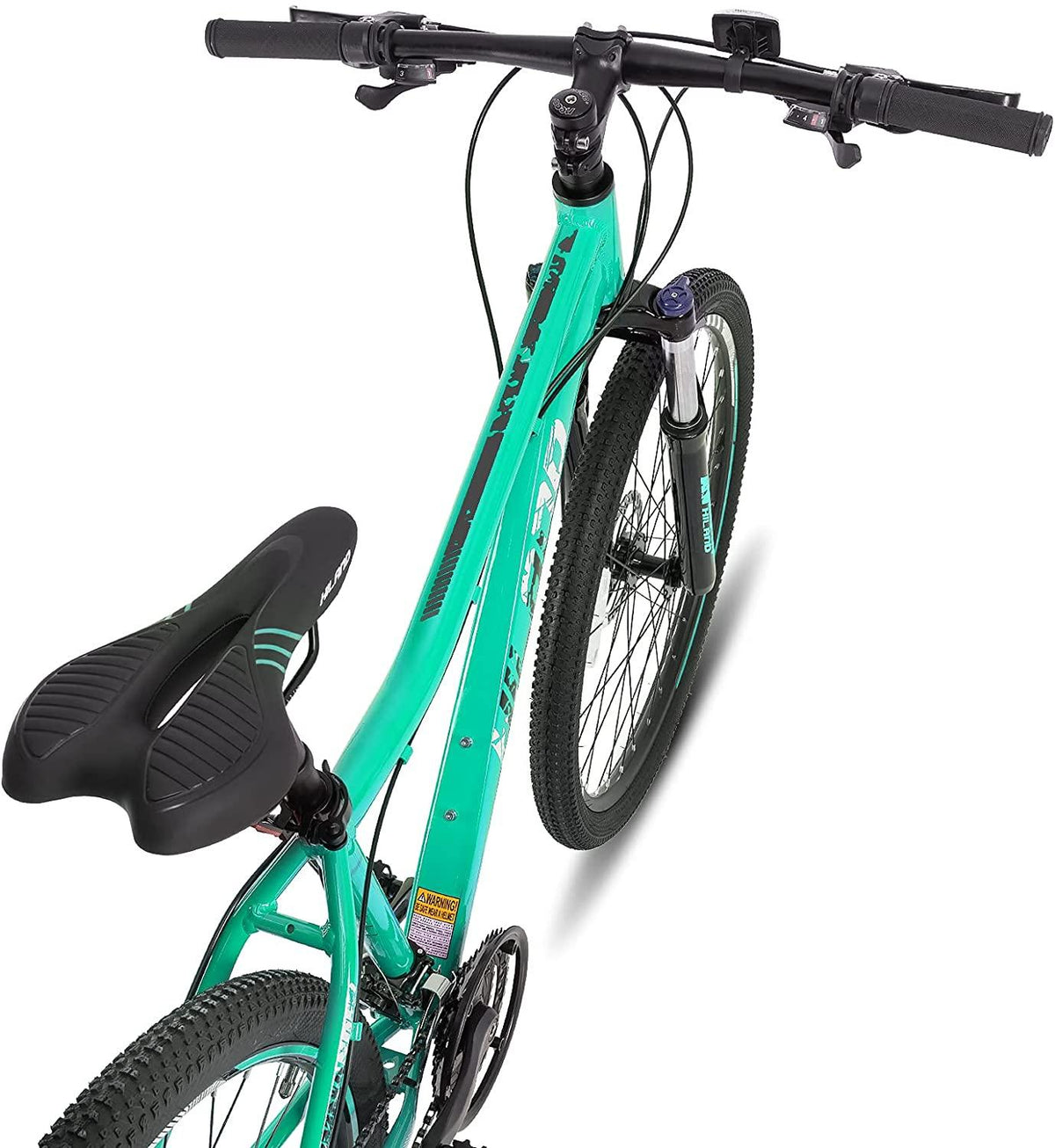 Hiland Mountain Bike 26/27.5 Inch Aluminum Frame 21 Speed with Dual Disc Brake Lock-Out Suspension Fork for Woman
