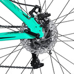 Hiland Mountain Bike 26/27.5 Inch Aluminum Frame 21 Speed with Dual Disc Brake Lock-Out Suspension Fork for Woman