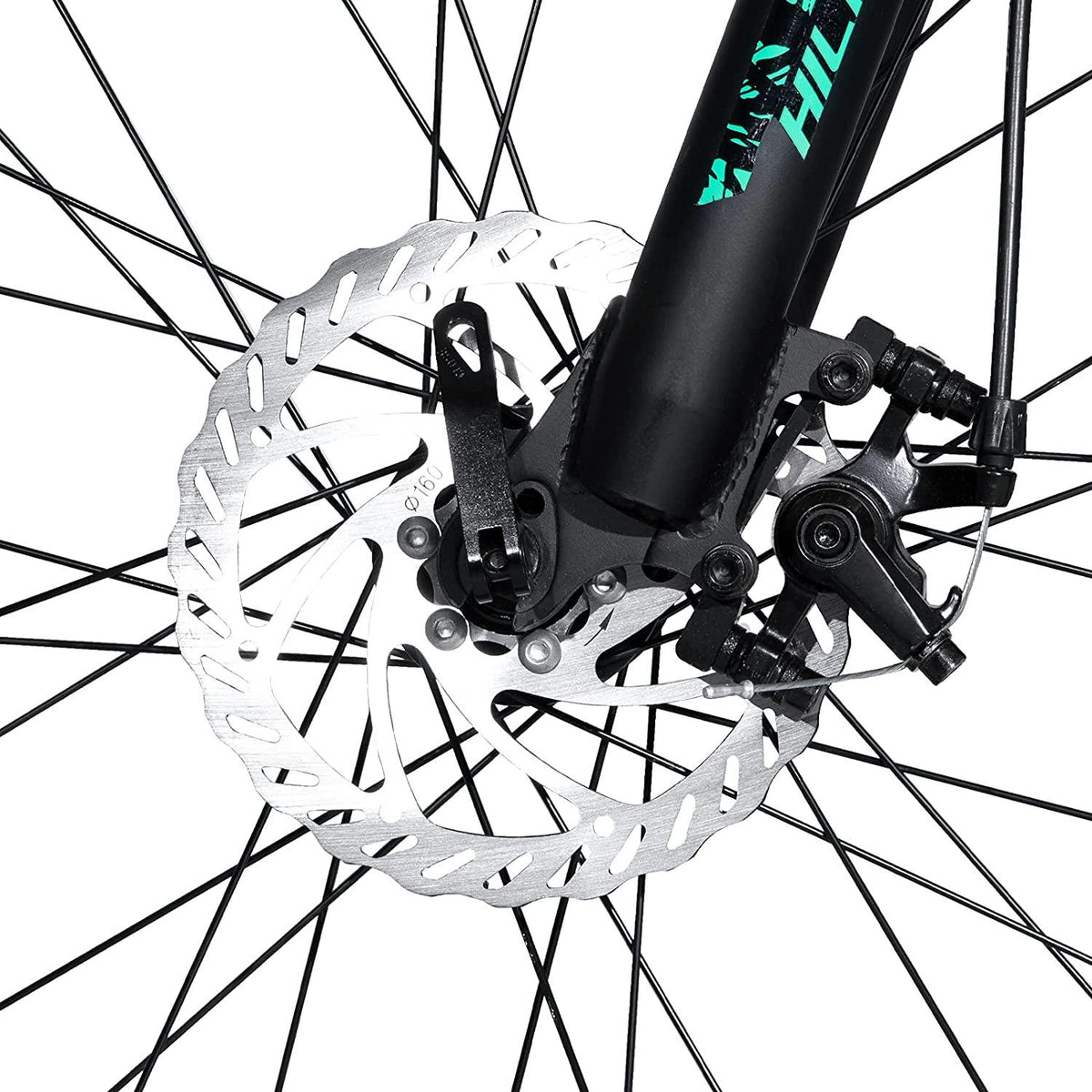Hiland Mountain Bike 26/27.5 Inch Aluminum Frame 21 Speed with Dual Disc Brake Lock-Out Suspension Fork for Woman