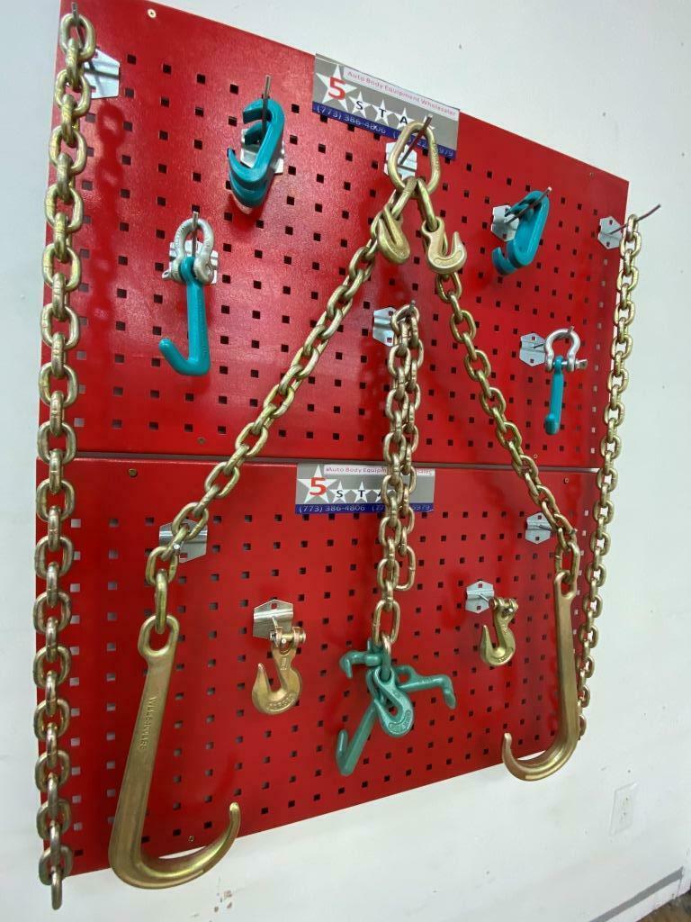 SET#14 -10 Piece Mega Set G70 V Chain J hooks flatbed tow truck wrecker V BRIDLE