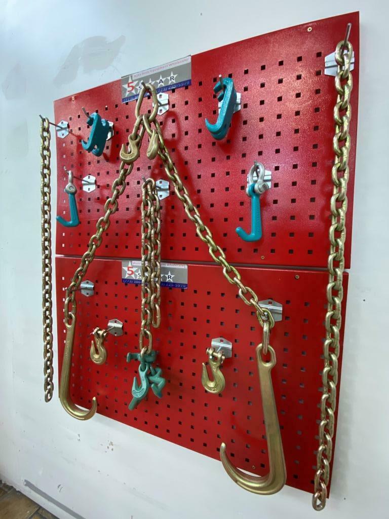 SET#14 -10 Piece Mega Set G70 V Chain J hooks flatbed tow truck wrecker V BRIDLE