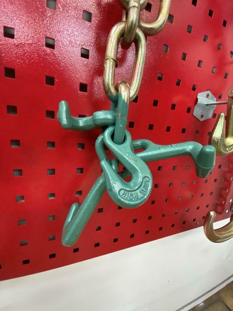 SET#14 -10 Piece Mega Set G70 V Chain J hooks flatbed tow truck wrecker V BRIDLE