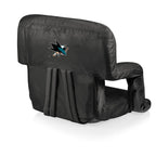 San Jose Sharks Black Portable Reclining Stadium Seat