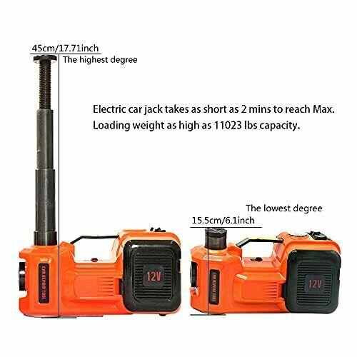 12V Electric Car Jack 5.0T11000Lb Allinone Automatic Floor Jack Kit Car Jack