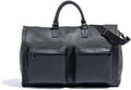 Hook &amp; Albert Men's Top Grain Gen 2 Garment Weekender Bag with Shoulder Strap Carry-On Collection (Black)