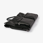 Hook &amp; Albert Men's Top Grain Gen 2 Garment Weekender Bag with Shoulder Strap Carry-On Collection (Black)