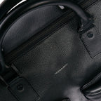 Hook &amp; Albert Men's Top Grain Gen 2 Garment Weekender Bag with Shoulder Strap Carry-On Collection (Black)