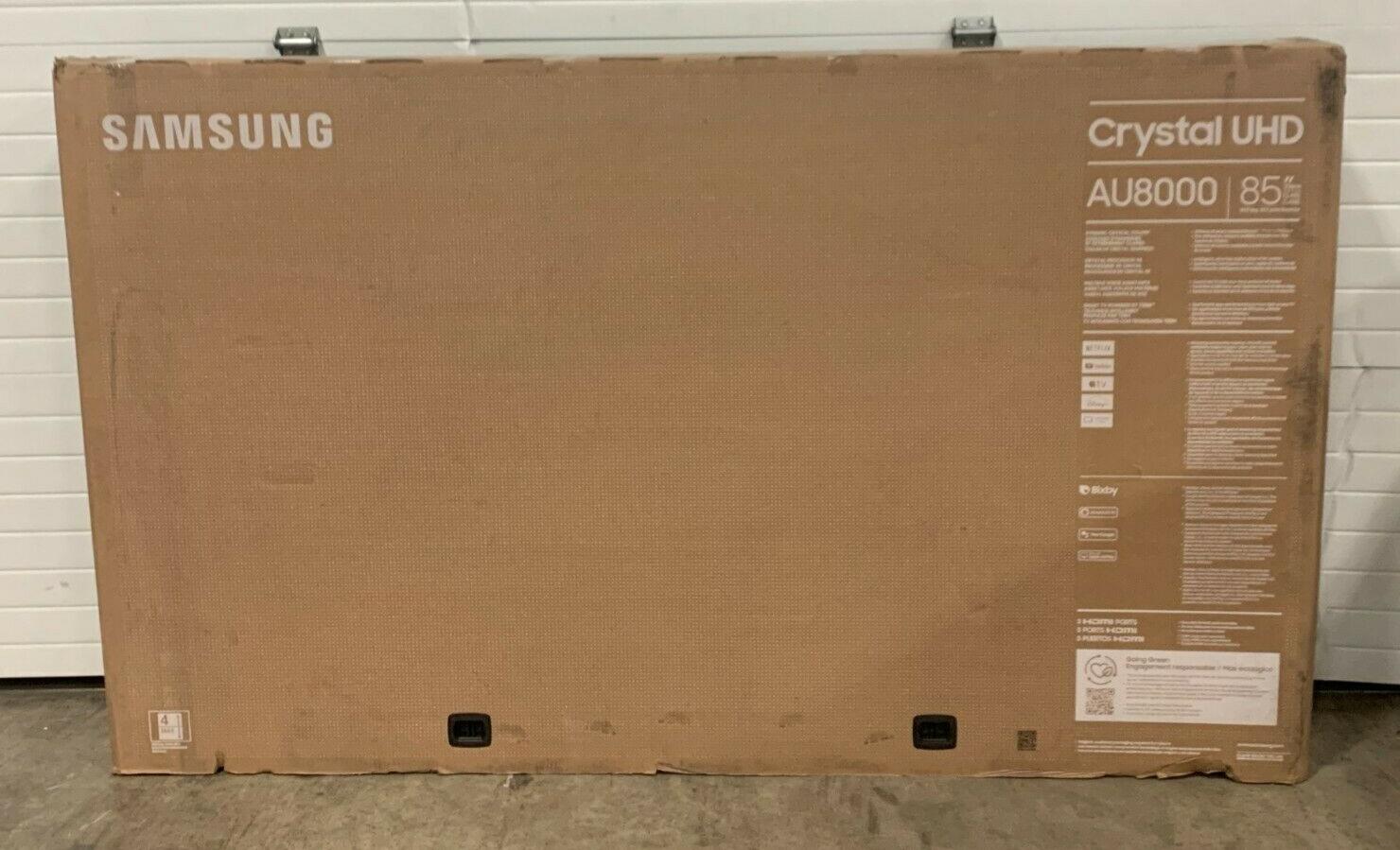 samsung (au8000) 85” crystal uhd smart tv - black