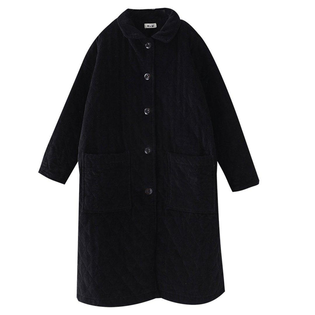 babakud winter loose casual corduroy outwear coat