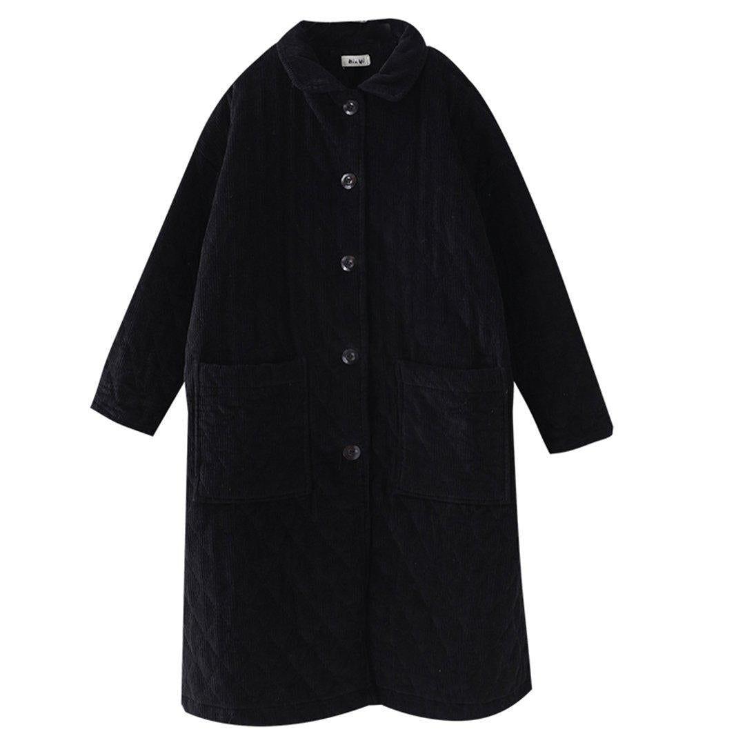 babakud winter loose casual corduroy outwear coat