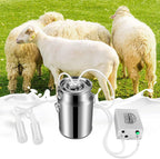 huidazhou automatic portable livestock milking equipment, portable electric milker milking machine, milking machine kit for sheep, adjustable vacuum pump food silicone grade hose, 14l