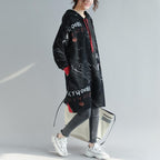 Printed Sweatshirt Pullover Hood
