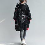 Printed Sweatshirt Pullover Hood