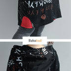 Printed Sweatshirt Pullover Hood