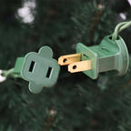 Abble Prelit Lighted Flocked White/Clear Spruce Artificial Christmas Tree 84", Green