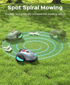V100 Robotic Lawn Mower – Visual Navigation &amp; Smart Obstacle Avoidance, Adjustable Cutting Height 0.8–2.4 in, Low-Noise Auto Mowing for Small Lawns up to 1,600 sq ft