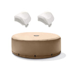 PureSpa Energy Efficient 6.5-Feet Outdoor Hot Tub Cover for 4-Person Round  Spas and Cushioned Soft Foam Headrest