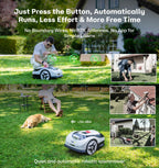 Raccoon 2 SE Wire Robot Lawn Mower, No RTK for Max. 0.15 Acre Lawn Area, 1.18"–3.15” Cutting Height, Intelligent AI Robotic Lawn Mower with 5Ah Fast-Charging Battery Robot Mower for Small Lawns