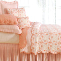 C&amp;F Home Colonial Williamsburg Wedding Ring Rose Twin Quilt Cotton Lightweight Machine Washable Reversible Bedspread Coverlet