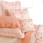 C&amp;F Home Colonial Williamsburg Wedding Ring Rose Twin Quilt Cotton Lightweight Machine Washable Reversible Bedspread Coverlet