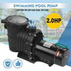 2.0hp swimming pool pump motor in/above ground w/ strainer filter  1500w outdoor