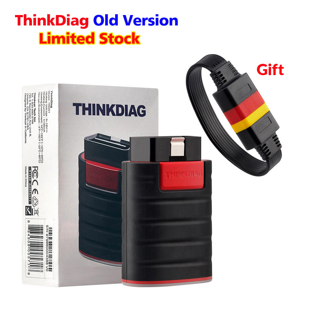 THINKCAR Thinkdiag Full System OBD2 Scanner, All Car 16 Reset Service 1 Year OBD2 Diagnostic Tool Active Test ECU Coding Auto Diagnostic Tool