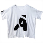 loose round neck letter t-shirt