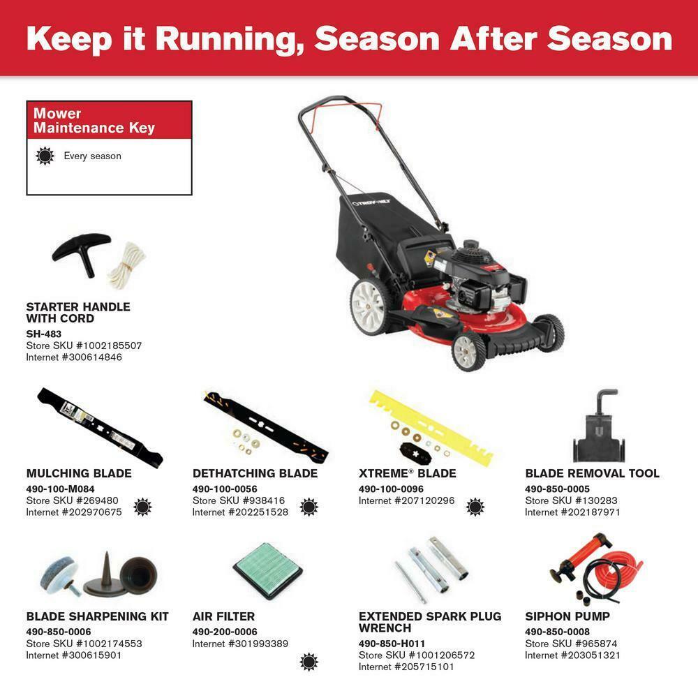 21 in. 160 cc Gas Walk Behind Push Mower with High Rear Wheels