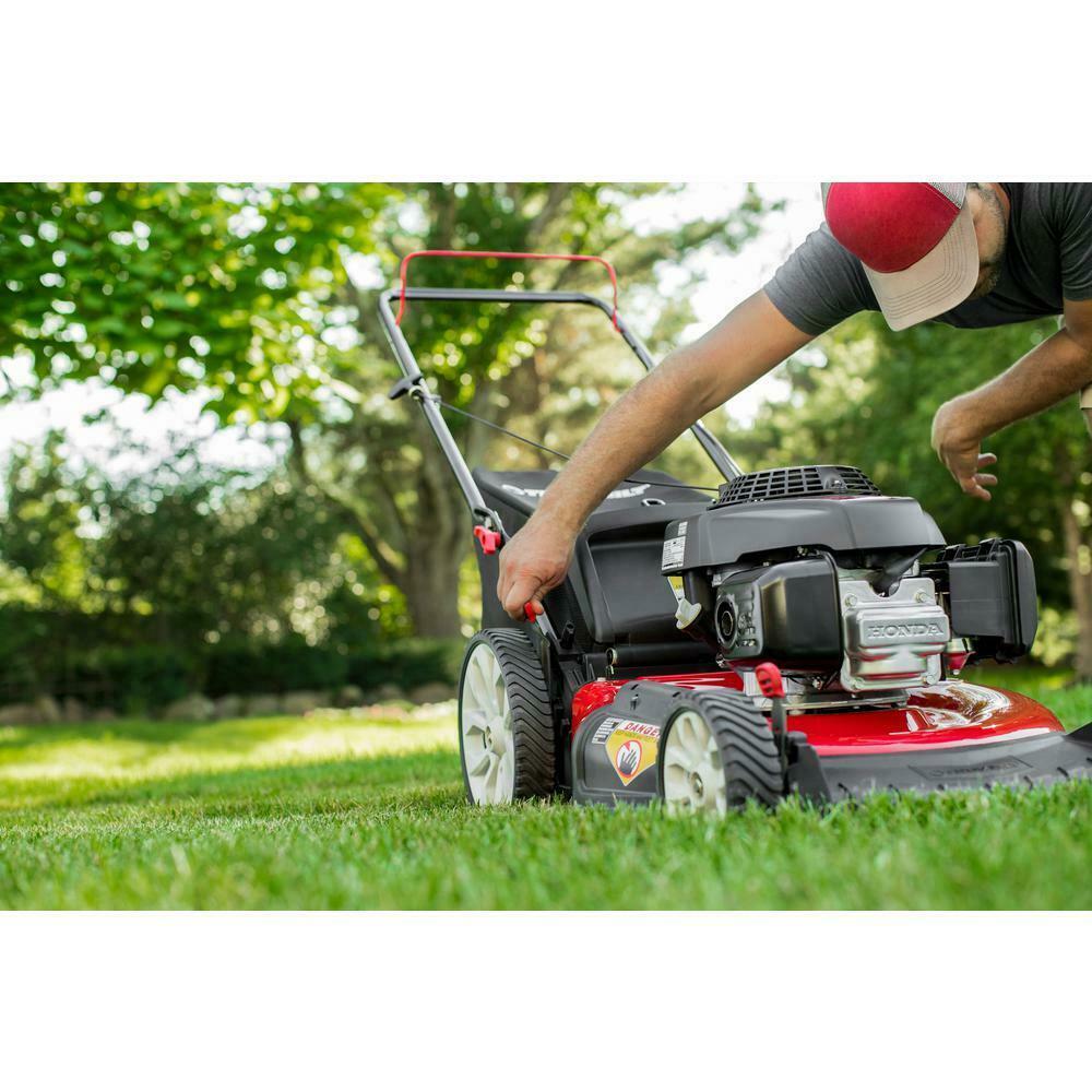 21 in. 160 cc Gas Walk Behind Push Mower with High Rear Wheels