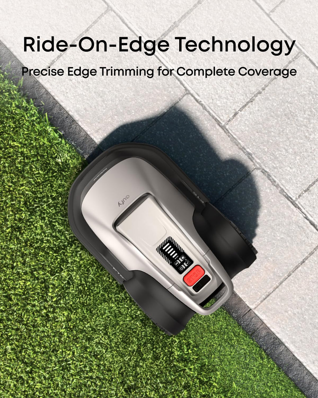 Robot Lawn Mower E15, Auto Mapping,Pure Vision Navigation, Wire RTK Free, Multi-Zone Management, AI 3D Obstacle Avoidance, GPS Anti-Theft, 0.2 Acres, 18° Slope, App Control