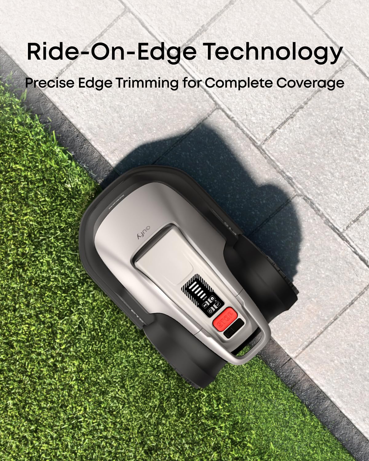 Robot Lawn Mower E15, Auto Mapping,Pure Vision Navigation, Wire RTK Free, Multi-Zone Management, AI 3D Obstacle Avoidance, GPS Anti-Theft, 0.2 Acres, 18° Slope, App Control