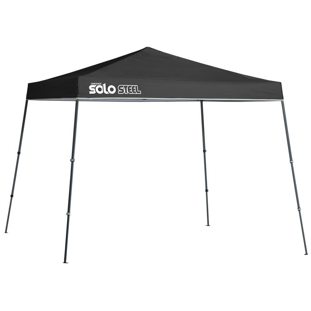 Solo72 11 ft. x 11 ft. Black Slant Leg Canopy