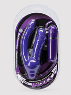 Double O Heaven 10 Function Vibrating Silicone Double Penetration Dildo, Purple