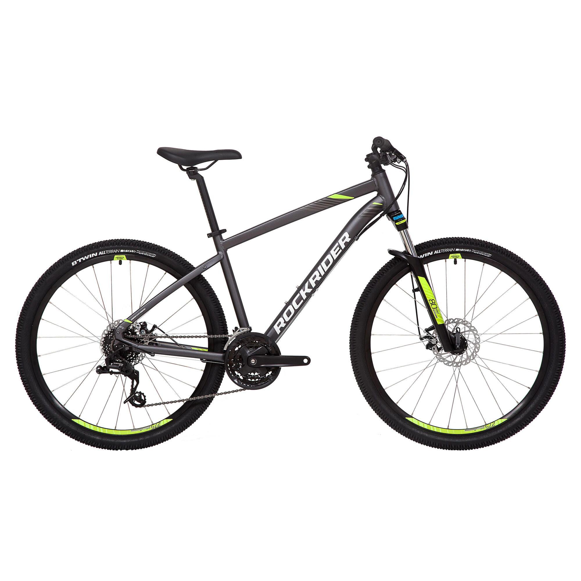 Decathlon Rockrider ST520, Mountain Bike, 27.5", Gray, Medium