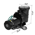 1.5/2.0hp swimming pool pump motor with strainer generic for outdoor replacement