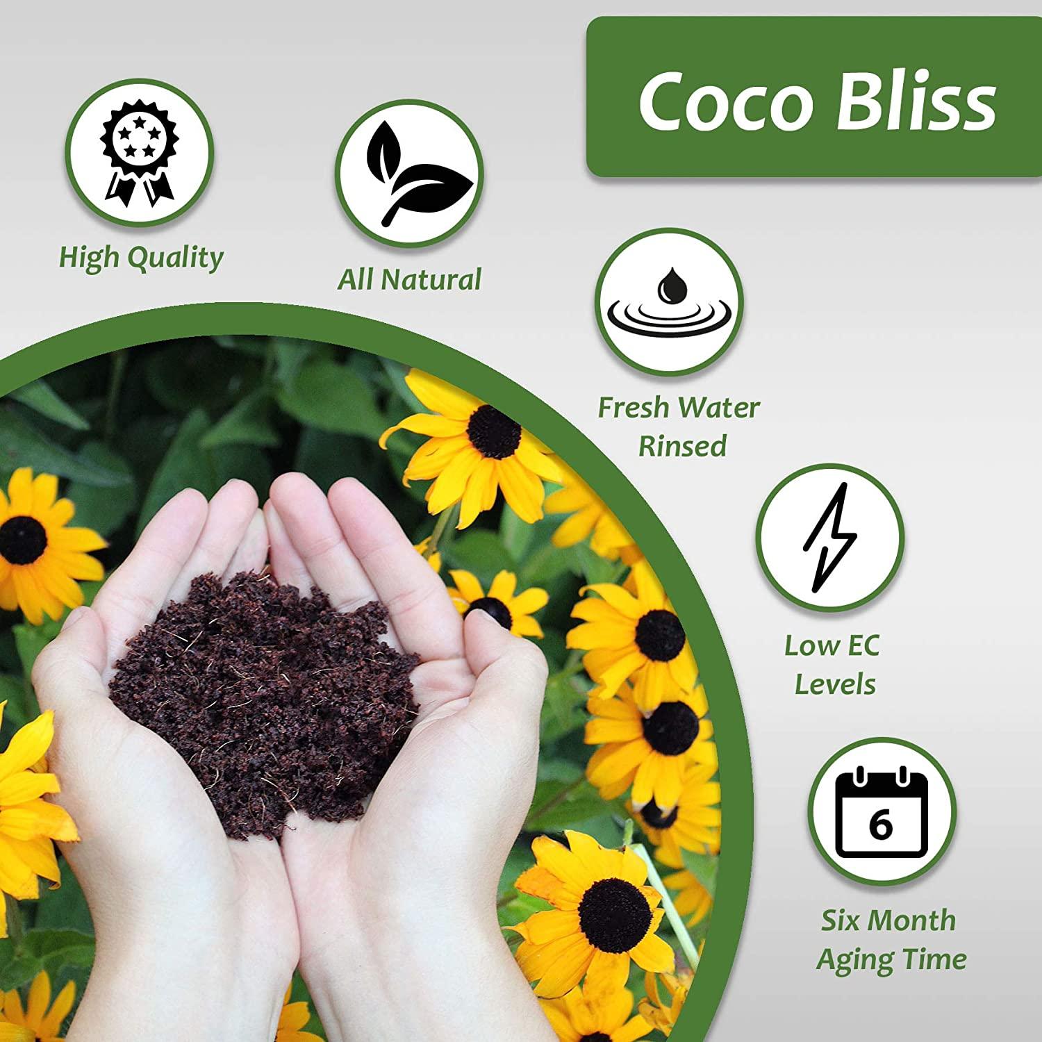 plantonix coco coir brick, omri listed for organic use (50 bricks)