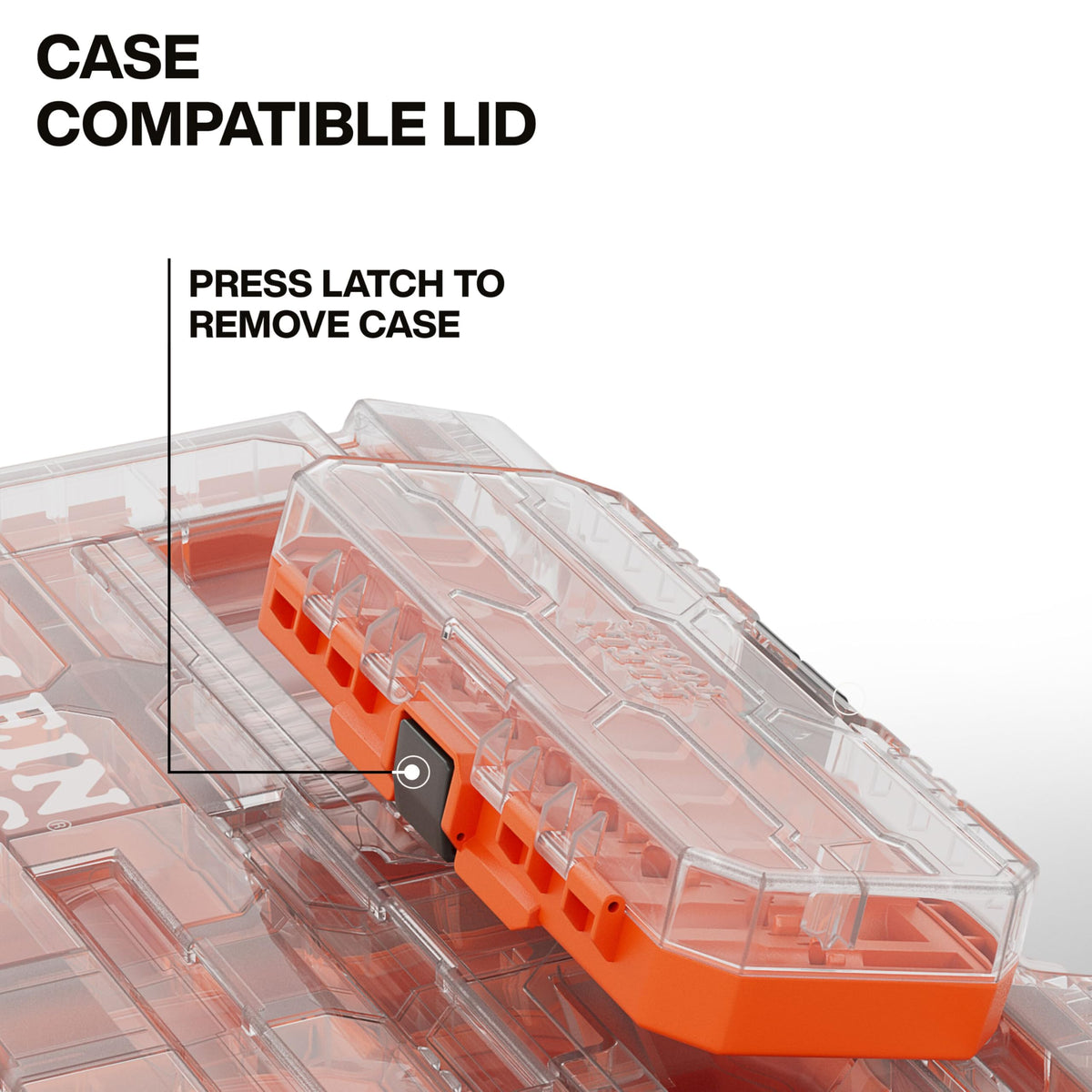 54400MBX MODbox Tall Compartment Box, Full-Width Tool Organizer, Small Parts Tool Box with 20 Compartments, 9 Removable Bins for Fasteners, Stackable Module