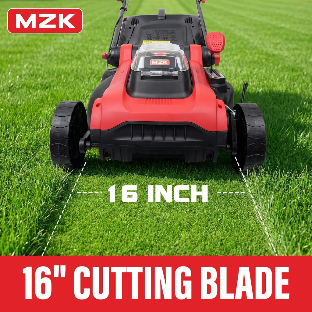 40V 16" Electric Lawn Mower, 2-in-1 Brushless Cordless Lawn Mower, Walk-Behind Push Mowers with 5-Position Height Adjustment, 2 x 4.0Ah Batteries &amp; Charger Included, LM16I5H