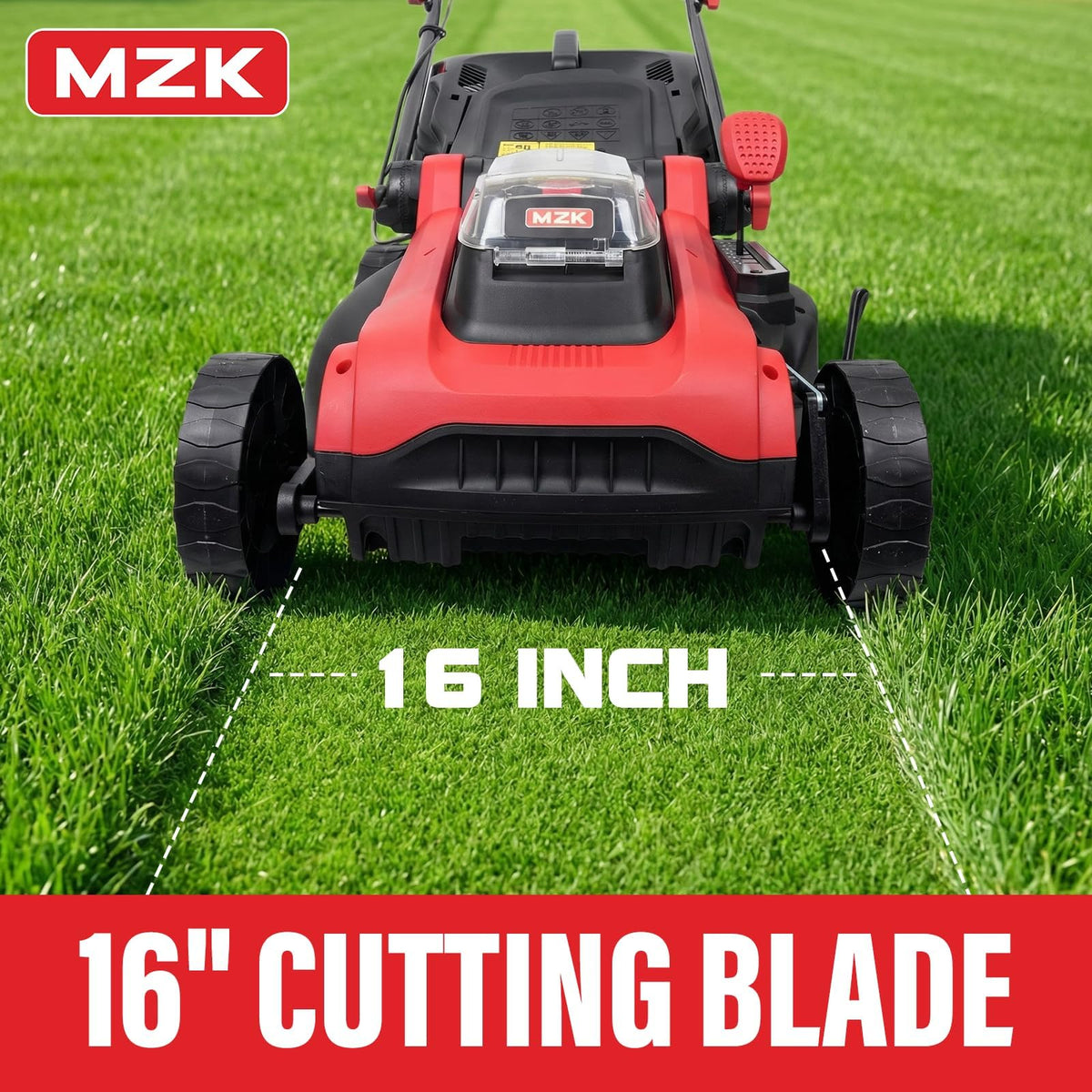 40V 16" Electric Lawn Mower, 2-in-1 Brushless Cordless Lawn Mower, Walk-Behind Push Mowers with 5-Position Height Adjustment, 2 x 4.0Ah Batteries &amp; Charger Included, LM16I5H
