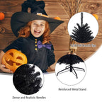 7.5 ft. Unlit Artificial Halloween Christmas Tree with 1258 Tips